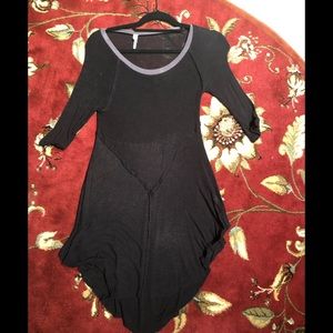 NWOT FREE PEOPLE BLACK STRETCHY TOP